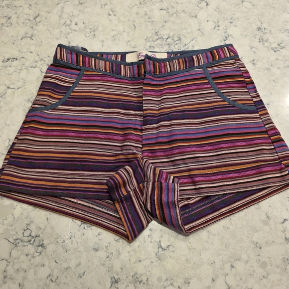 Emmelee By Anthropologie Striped Shorts Size 2 - Picture 3 of 13
